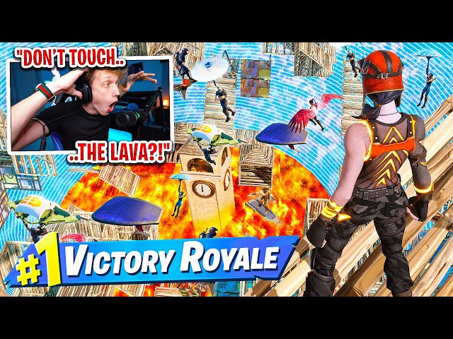 I Hosted a FLOOR IS LAVA custom scrim for $100 in Fortnite... (funniest scrim ever