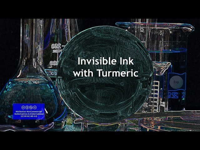Invisible Ink with Turmeric
