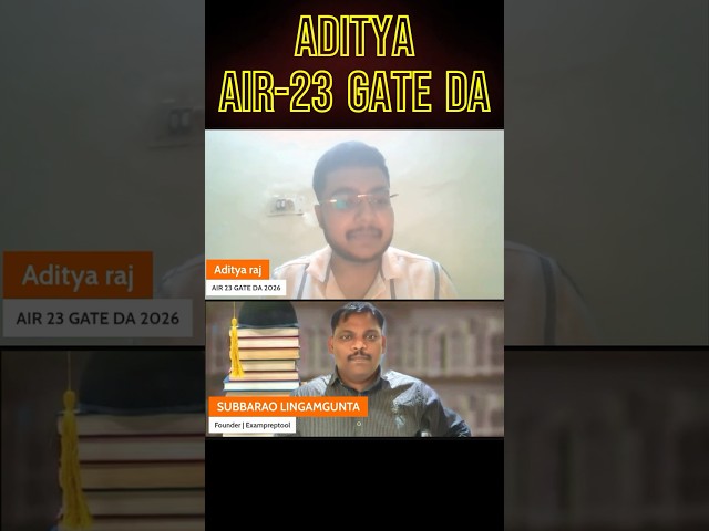 AIR 23 GATE DA 😳 IIT Delhi Student 💥 99.8%ile in JEE 🔥 Real Inspiration!
