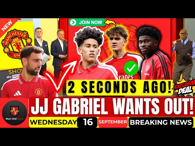 GOOD EVENING 🚨 JJ GABRIEL WANTS OUT! 😱 MAN UTD INJURY CRISIS & BRUNO FERNANDES CONTRACT LATEST