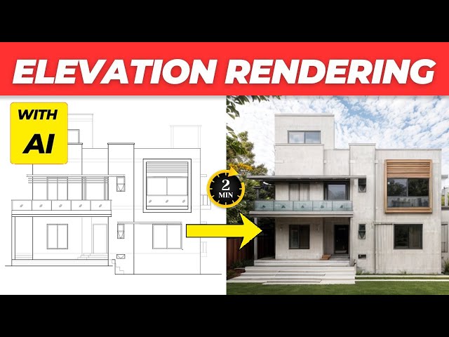 How to Render Architectural Elevation in 02 Minutes