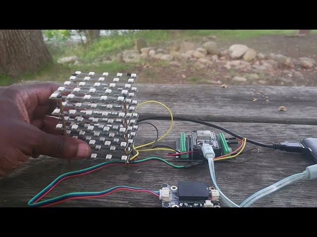 Using RGB LED matrix to teach Arduino coding