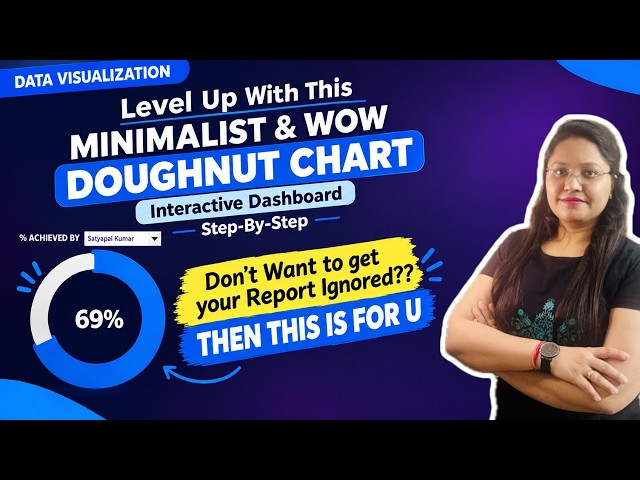 Build a Stylish Doughnut Chart | Excel Dashboard | Data Visualization | Step-by-Step Hindi Tutorial
