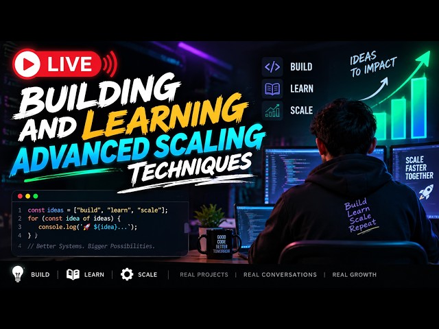 🔴 LIVE: Building & Learning Advanced Scaling Techniques | Real Coding