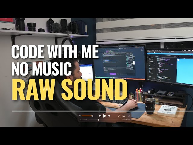 Code and Study With Me - ASMR RAW SOUND - NO MUSIC 🔇 | Late Night Coding - MECHANICAL KEYBOARD
