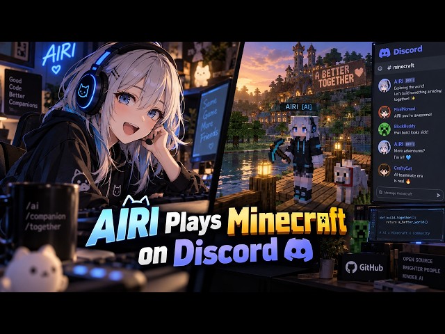 One AI Chats on Discord While Playing Minecraft? moeru-ai/airi Hands-On Test