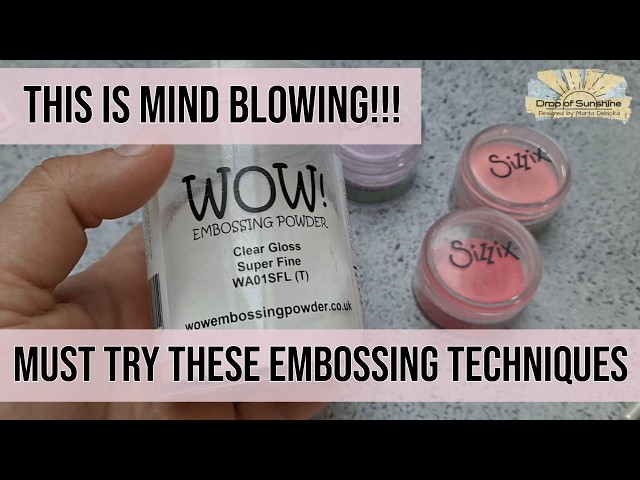 🔥🔥 MUST TRY THIS EMBOSSING TECHNIQUE!! #cardmaking