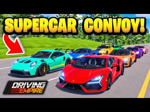 Hosting A SUPERCAR Convoy In Driving Empire!
