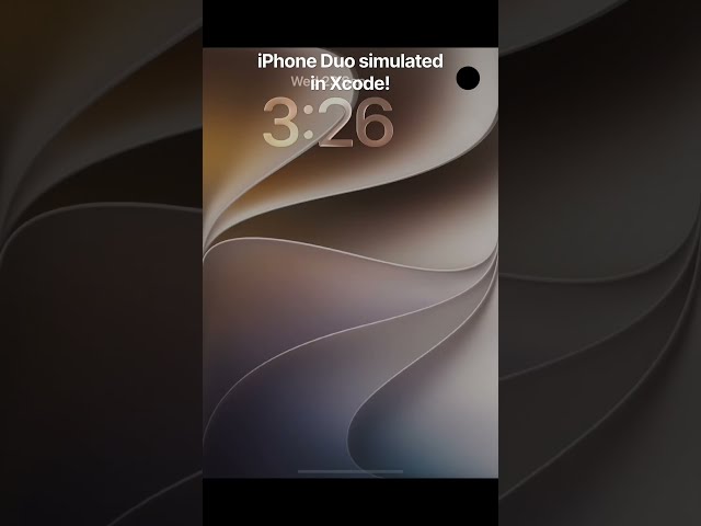 iPhone Duo simulated in Xcode! #shorts