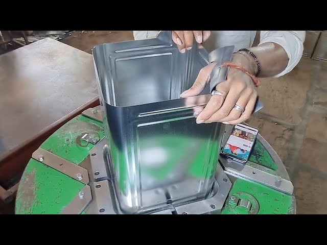 Amazing process of making Metal Can in factory😮🇮🇳