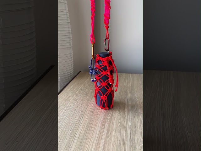 DIY Paracord Water Bottle Holder | Never Drop Your Bottle Again! (Macramé DIY) ✨