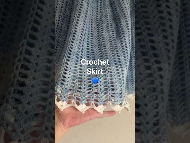 Mavi etek ördüm |  Crochet Skirt #kendiritminde