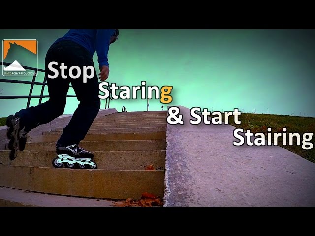 Inline Skating Up Stairs Tutorial   Stop Staring & Start Stairing