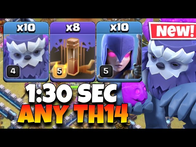 EPIC STRATEGY | Th14 Yeti Witch Quake Attack Strategy | Th14 Yeti Witch | Best Th14 Attack Strategy