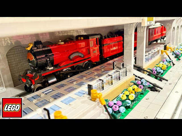 LEGO City Train Station Built & Installed!