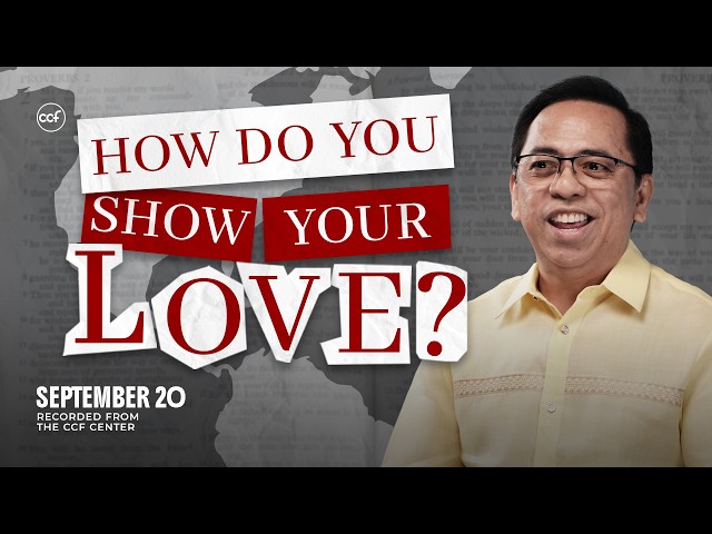 VOLUNTEER: Love in Action | Bong Saquing | September 20, 2026