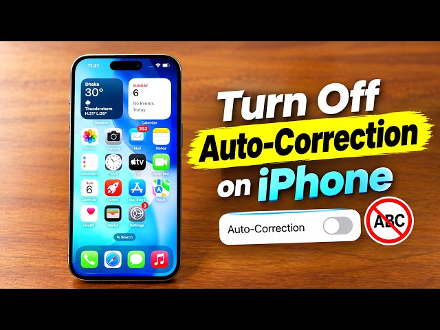 How to Disable Auto-Correction on iPhone