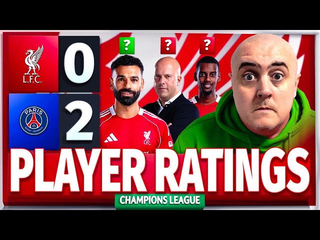 SLOT IS A SPOOFER WITH NO SHAME! LIVERPOOL 0-2 PSG Player Ratings