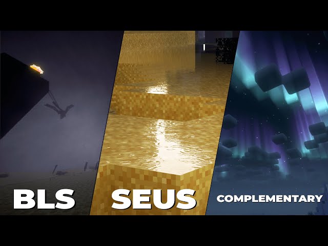 [4k] BLS VS Complementary Reimagined VS SEUS v.12 (OptiFine / 1.21) | Shaders Comparison