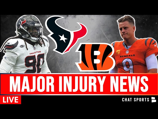 Joe Burrow Injury Alert 🚨 Texans vs. Bengals Injury Reports + Latest Texans Rumors