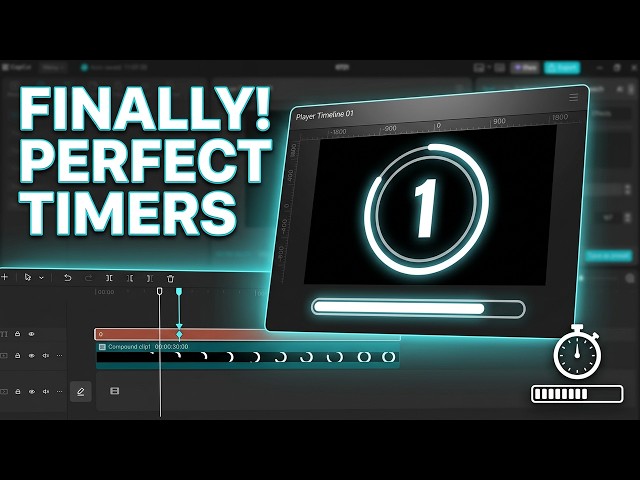 CapCut PC Timer Tutorial | Countdown + Progress Bar Combo