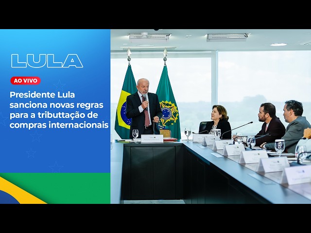 President Lula signs new rules for taxing international purchases