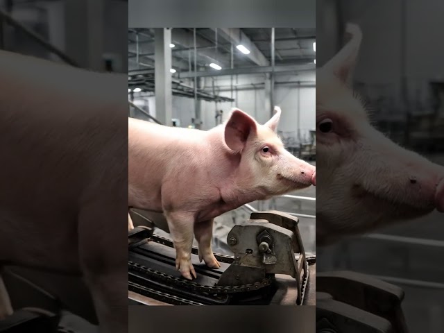 How Pork Is Processed in the Factory | Step-by-Step AI Animation