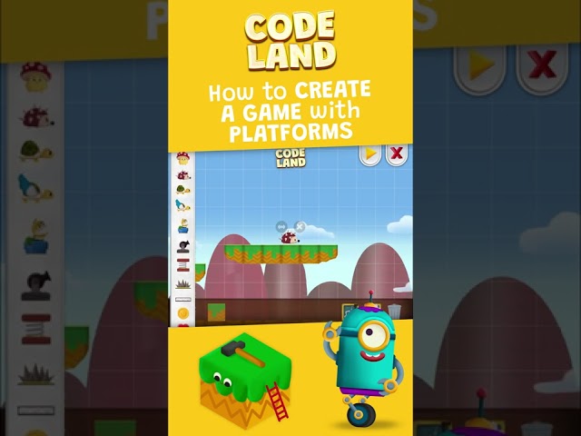 Create Platforms. Enemies - Code Land