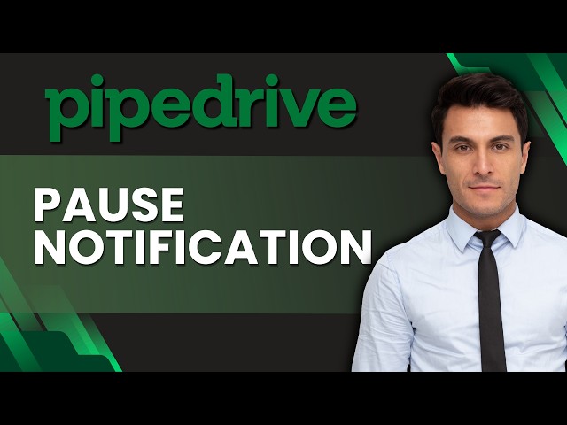How to Pause Notifications in Pipedrive | Easy Guide 2026