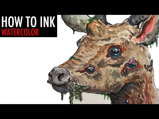 Ink and Watercolor - Drawing Tutorial