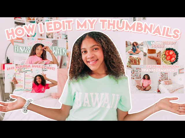 how to make aesthetic youtube thumbnails on an iPhone (for free!)