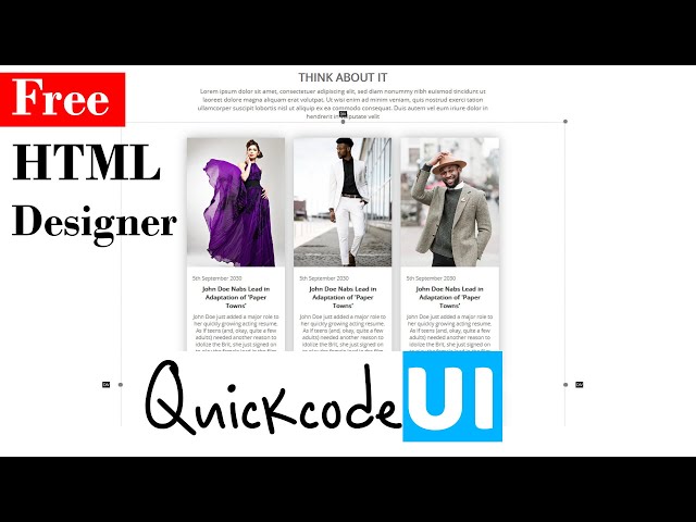 Introducing a Free HTML Template Designer | Quickcode UI