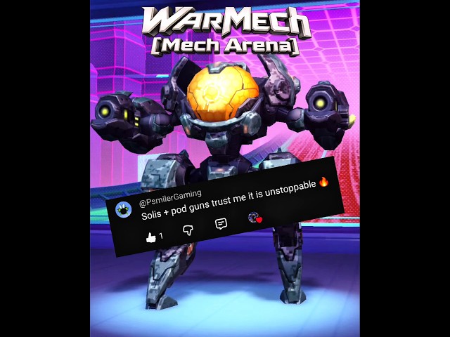 Solis + Pod Gun 8 🔥☠️ [Mech Arena] #solis #pod #gun #mecharena #gameplay