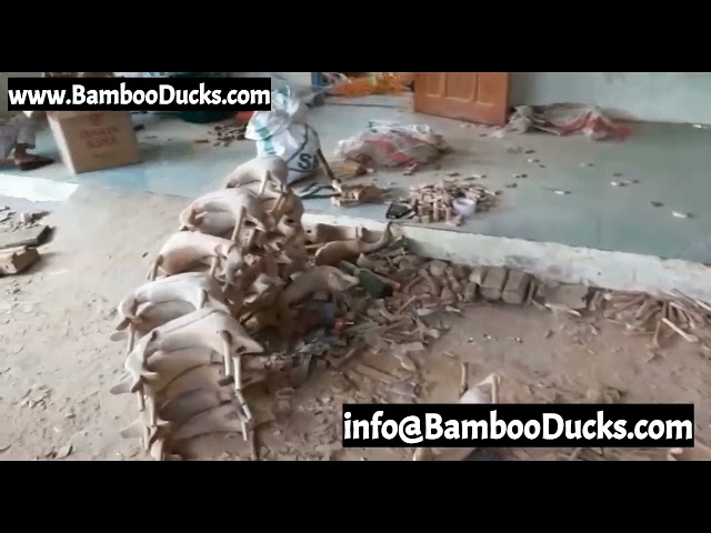 Bamboo Duck Factory in Java Indonesia