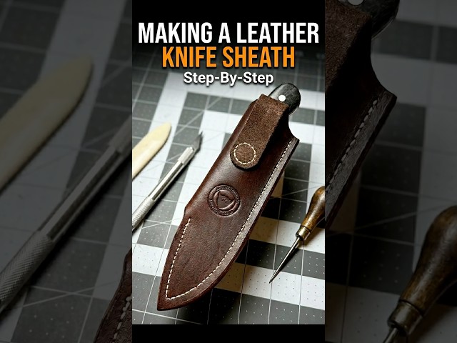 Leather Knife Sheath From Start To Finish