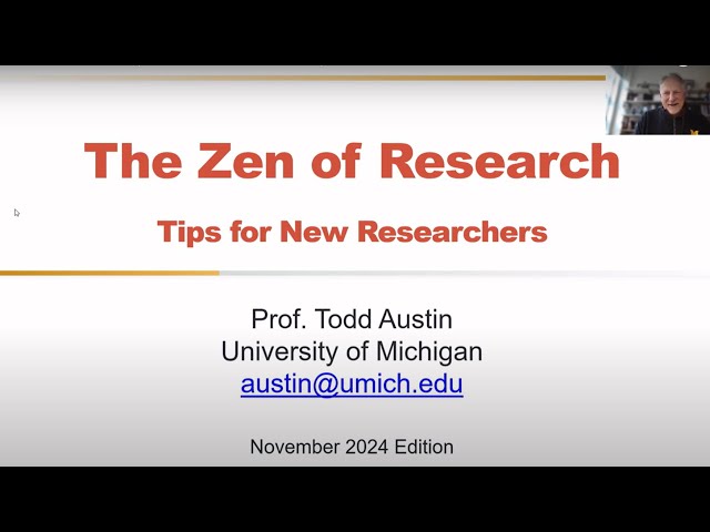 The Zen of Research, November 2024 Edition