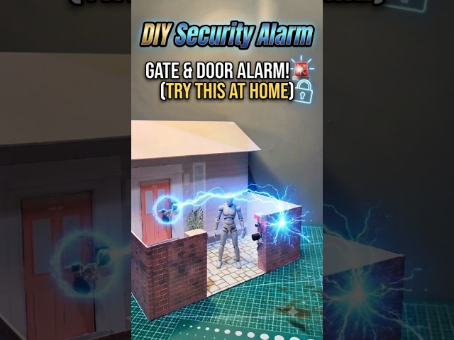 DIY smart gate & door security alarm system! 🚨🏠  #diy #diyprojects #electronic #howto