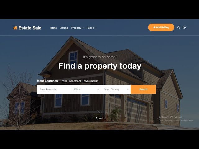 Real Estate Website Template in HTML and CSS With Source Code || Source Coder || HTML CSS Projects