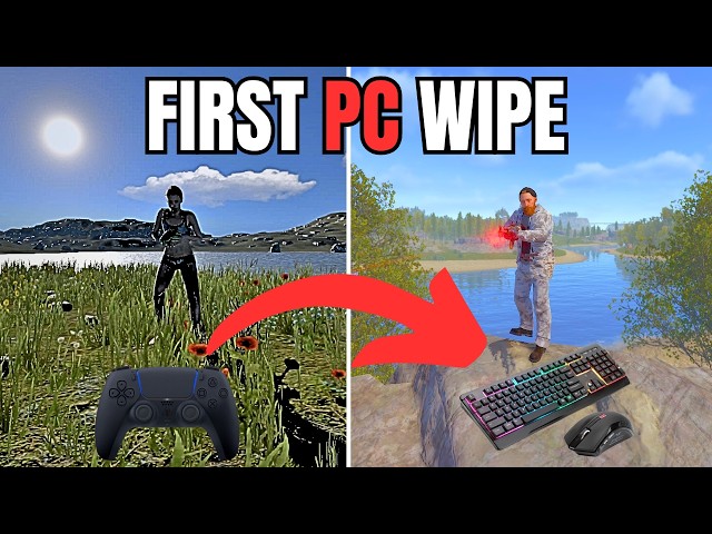 Console Rust Player tries PC Rust for the First Time...