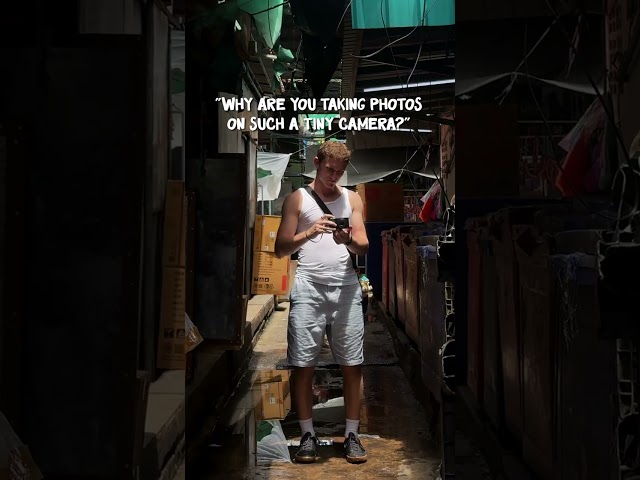 "You can't take photos on a tiny camera 🤣"