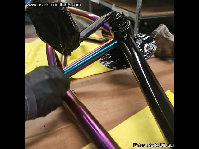 PINTURA BICICLETA BMX  efecto OILSHIFT  OS23