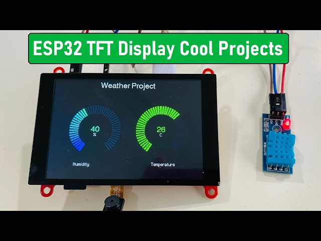 3 Cool Projects using ESP32 TFT LCD Display
