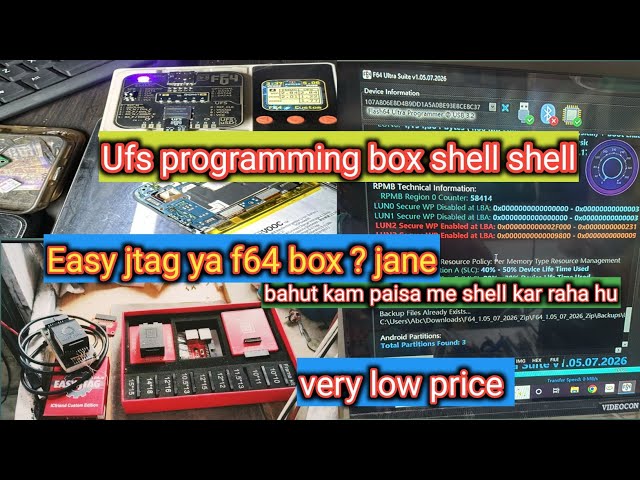 Ufs programming box shell / #vivo frp unlock android 16/ #oppo frp unlock android 15/16 /samsung frp