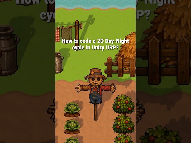 How to code a 2D Day-Night Cycle in Unity? ☀️🌙#gamedev #pixelart #gamedesign #howto #tutorial