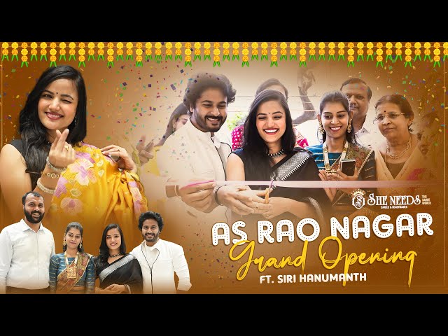 Our She Needs  8th Showroom Inaugrated By Beautiful Siri Hanumanthu | She Needs Saree World