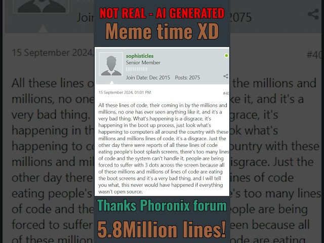 AMD's driver size is TREMENDOUS #linux #amd #memes