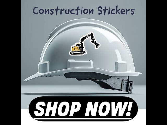 Construction Stickers #constructiontech #earthwork  #adobeillustrator #construction #stickers