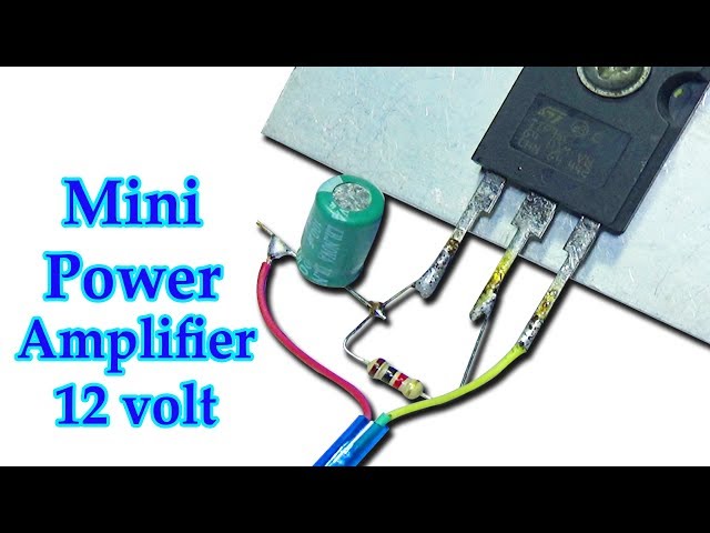 How To Make Mini Power Amplifier Using Tip35c/ 12v (English Subtitle)
