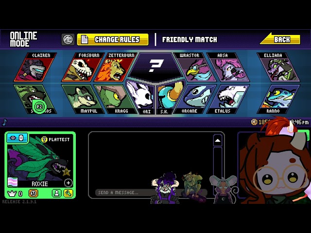 RoxieRascal plays Rivals of Aether Workshop with Berugi, Noctua Early and Ratgirl Artemis