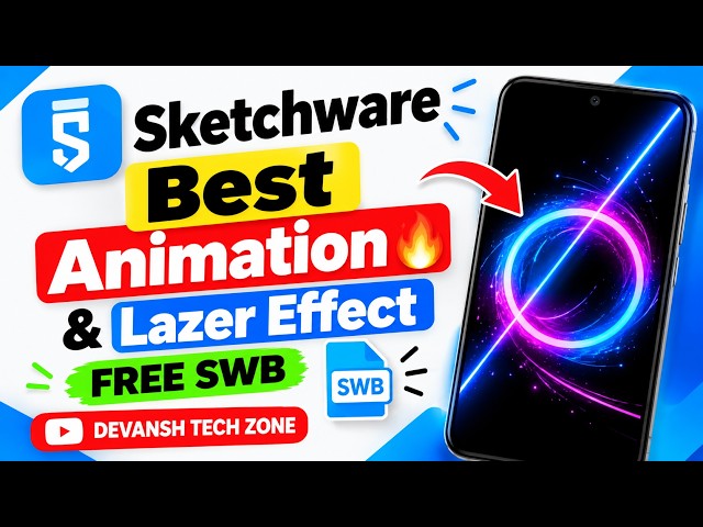 Sketchware Best Animation 🔥 | Galaxy & Lazer Effect | FREE SWB